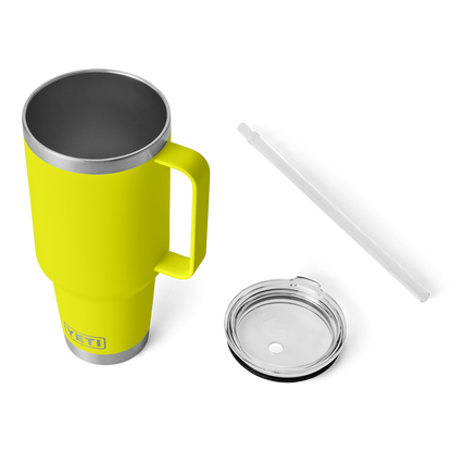 YETI Rambler® 42 oz (1242 ml) Trinkbecher Mit Trinkhalm-deckel Firefly Yellow