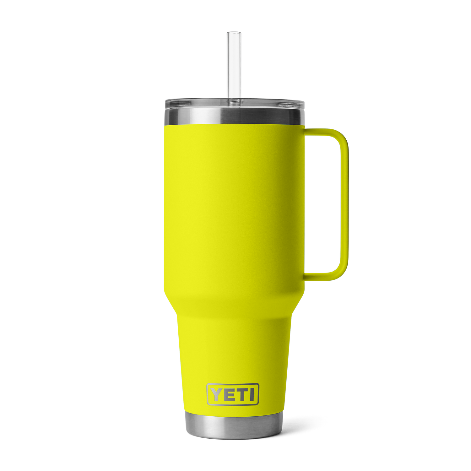 YETI Rambler® 42 oz (1242 ml) Trinkbecher Mit Trinkhalm-deckel Firefly Yellow