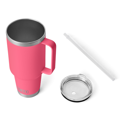 YETI Rambler® 42 oz (1242 ml) Trinkbecher Mit Trinkhalm-deckel Tropical Pink