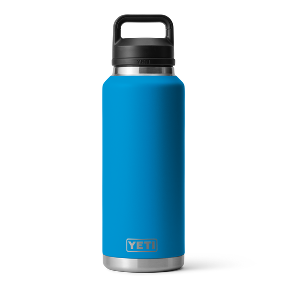 YETI Rambler® 46 oz Flasche (1,4 l) mit Chug-Verschluss Big Wave Blue