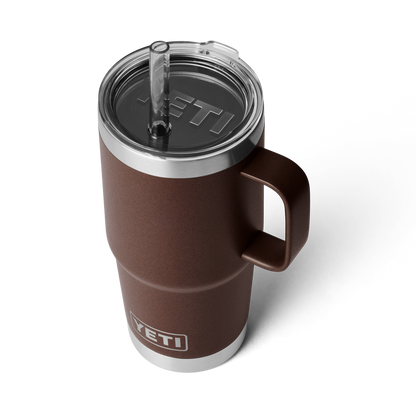 YETI Rambler® 25 oz (710 ml) Trinkbecher Mit Trinkhalm-deckel Wetlands Brown