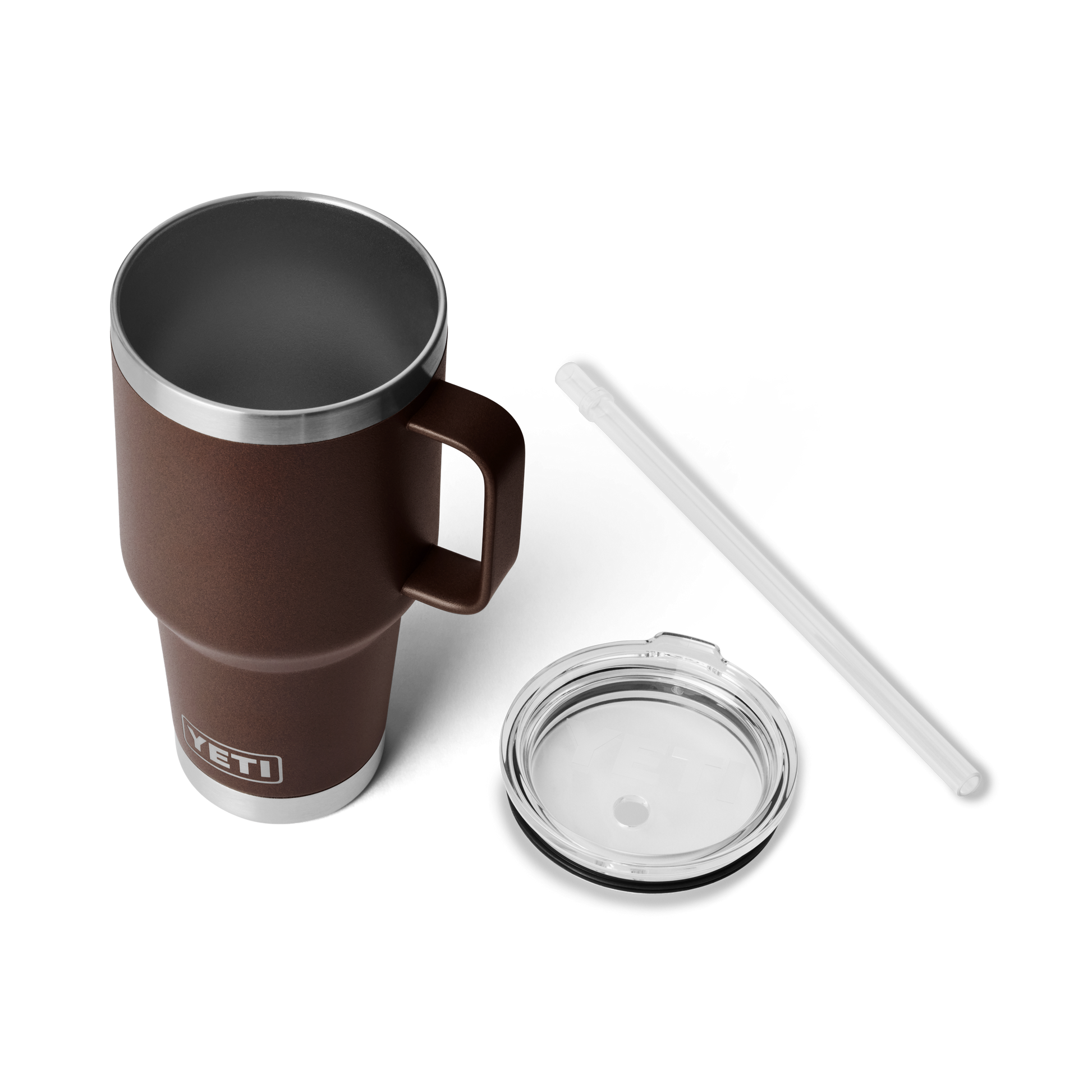 YETI Rambler® 35 oz (994 ml) Trinkbecher Mit Trinkhalm-deckel Wetlands Brown