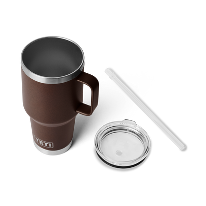 YETI Rambler® 35 oz (994 ml) Trinkbecher Mit Trinkhalm-deckel Wetlands Brown