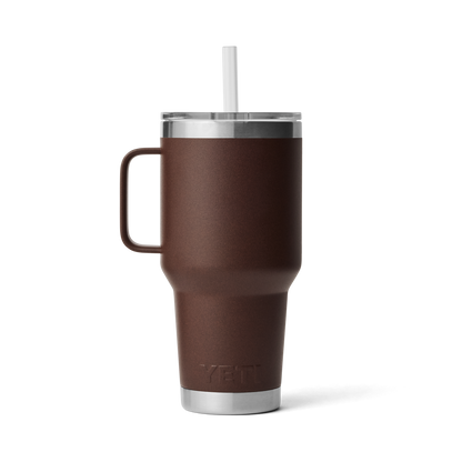 YETI Rambler® 35 oz (994 ml) Trinkbecher Mit Trinkhalm-deckel Wetlands Brown