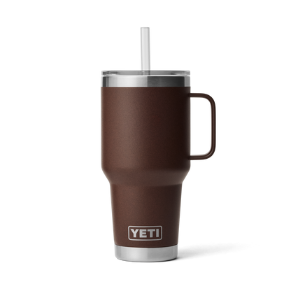 YETI Rambler® 35 oz (994 ml) Trinkbecher Mit Trinkhalm-deckel Wetlands Brown