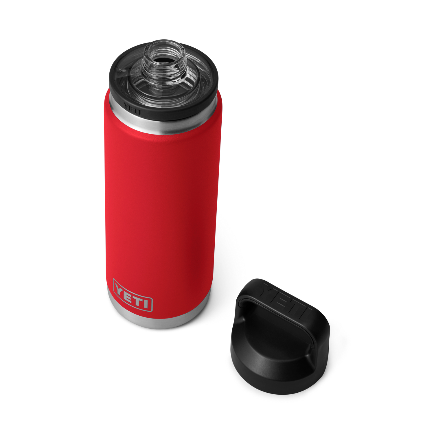 YETI Rambler® 26 oz Flasche mit Chug-Verschluss (760 ml) Rescue Red