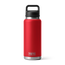 YETI Rambler® 36 oz Flasche mit Chug-Verschluss (1065 ml) Rescue Red
