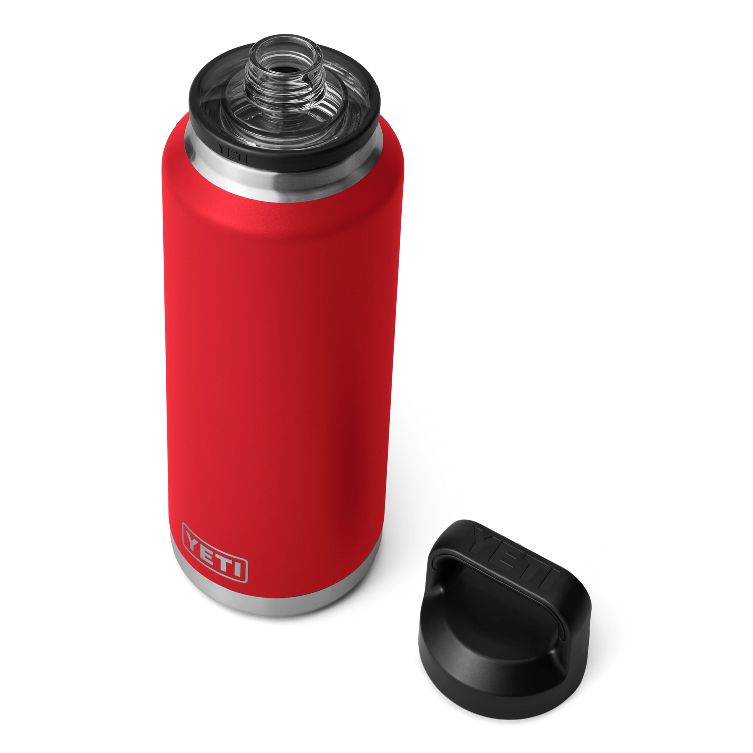 YETI Rambler® 46 oz Flasche (1,4 l) mit Chug-Verschluss Rescue Red