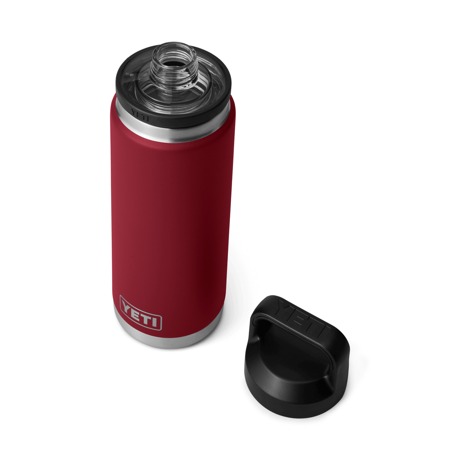 YETI Rambler® 26 oz Flasche mit Chug-Verschluss (760 ml) Harvest Red