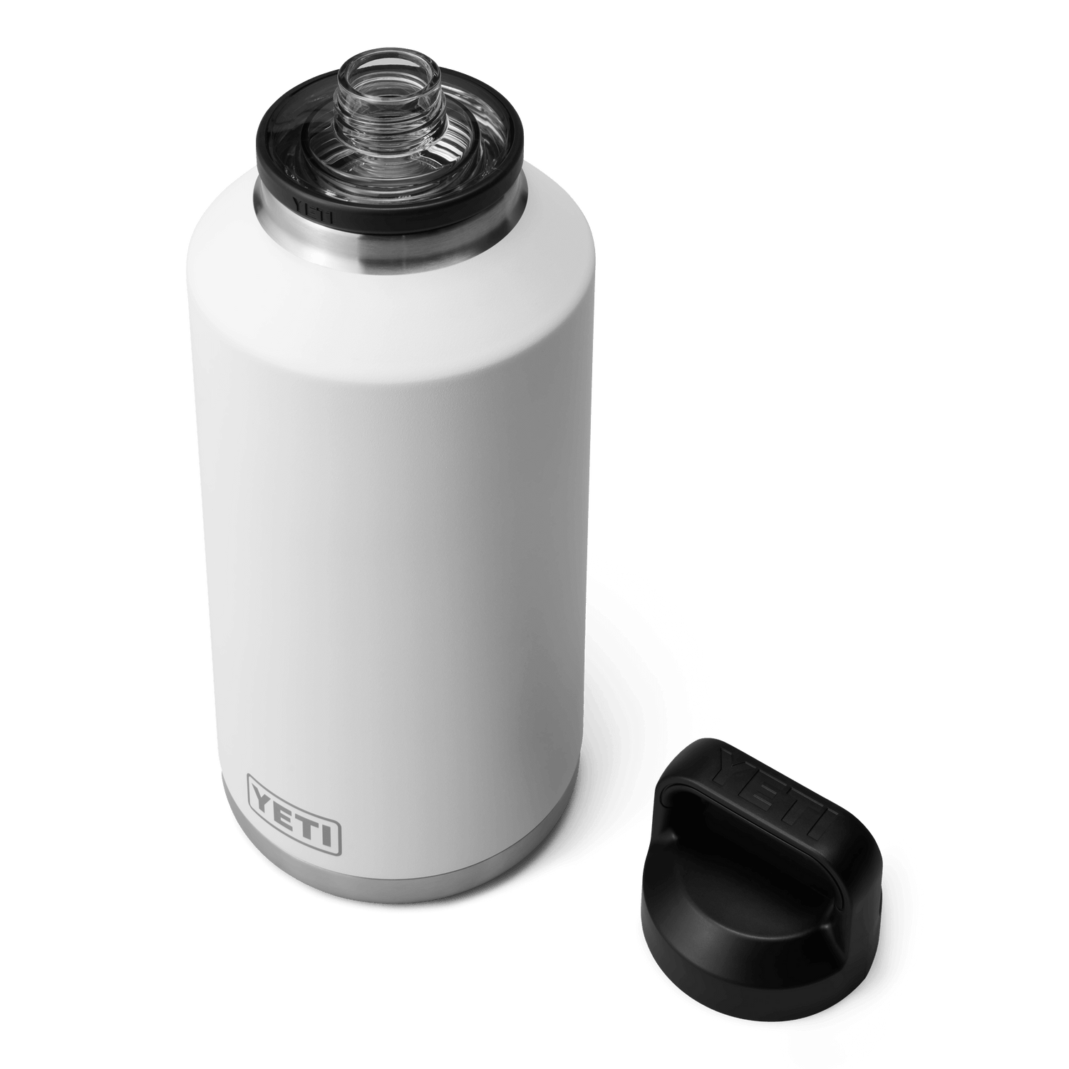 YETI Rambler® 64 oz Flasche (1,9 l) mit Chug-Verschluss Weiss