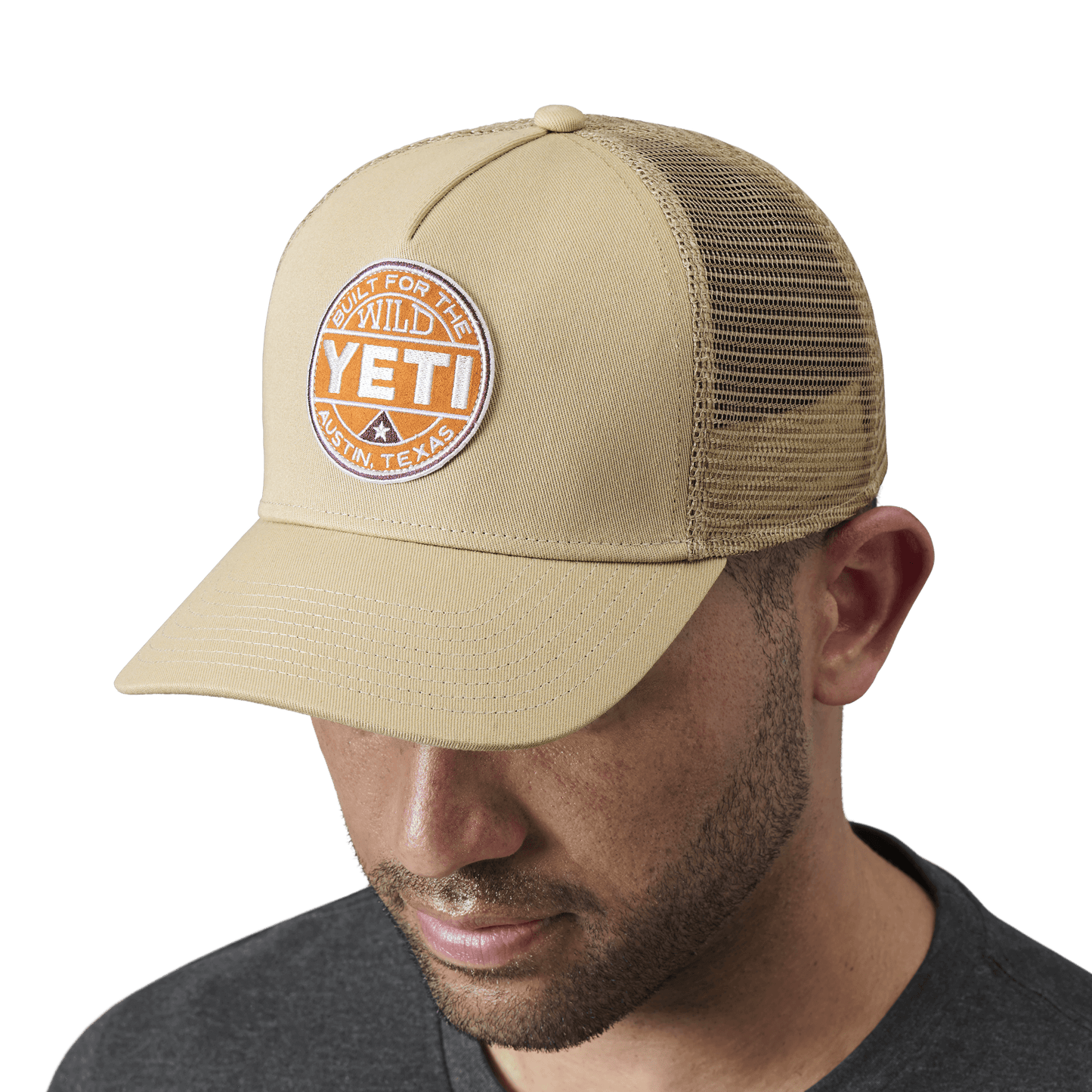 YETI Built for the Wild Trucker-Cap Khaki
