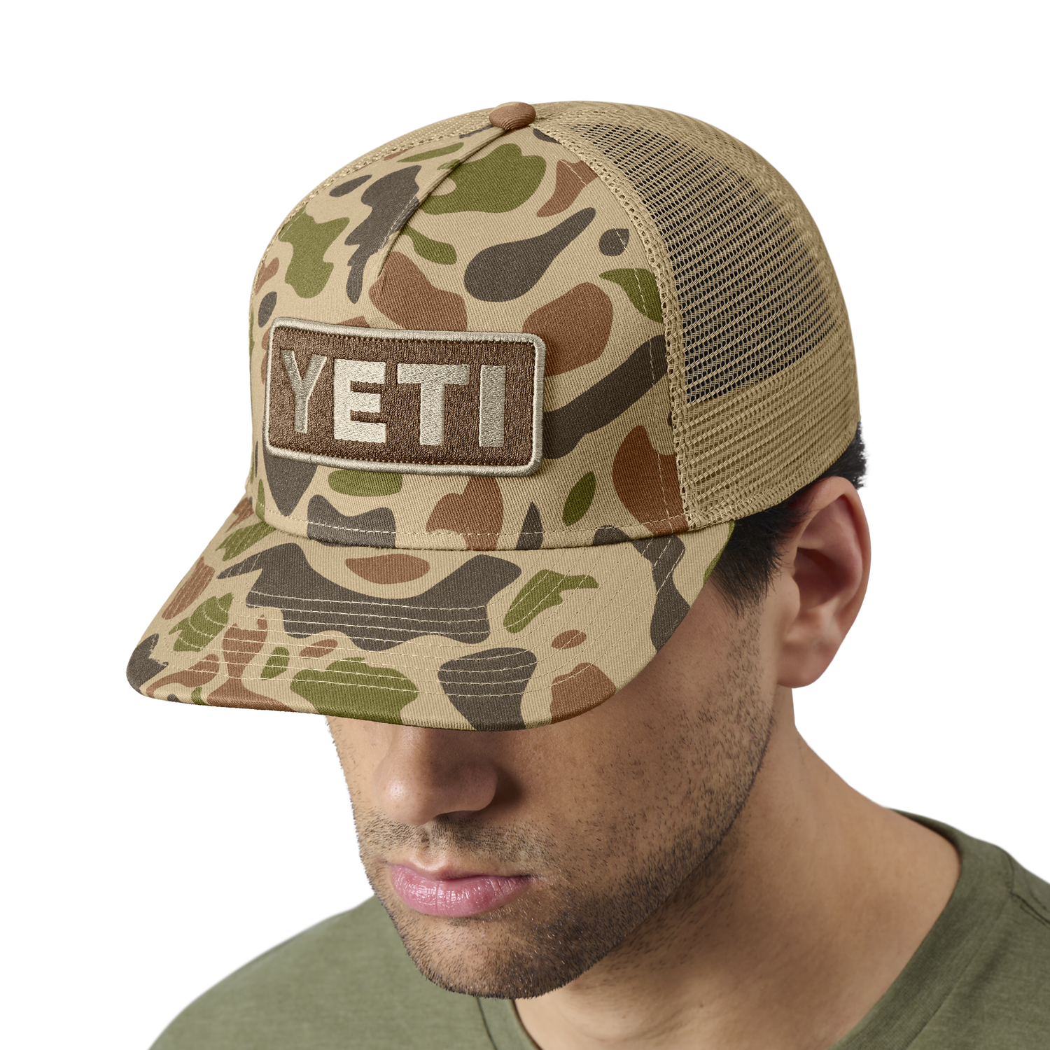 YETI Trucker-Cap in Camouflage-Optik mit Logo Brown Camo