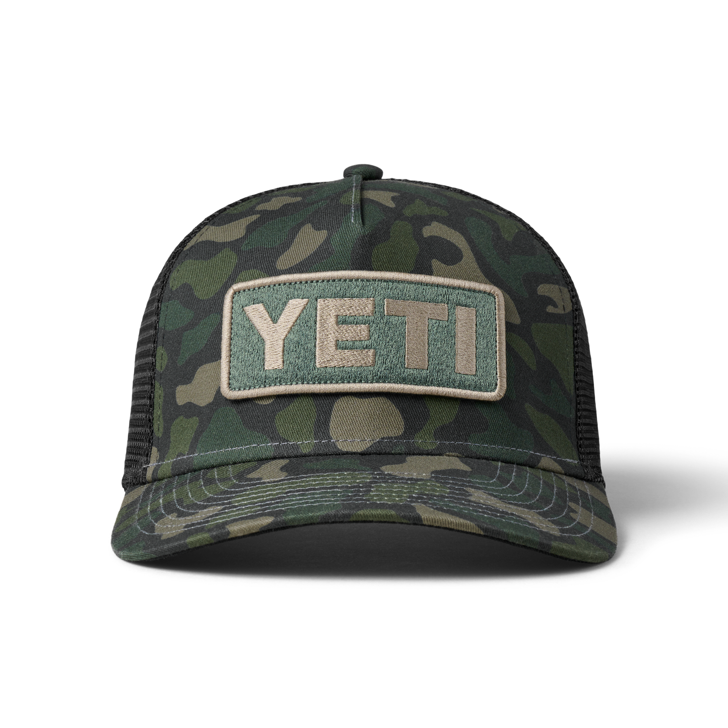 YETI Trucker-Cap in Camouflage-Optik mit Logo Green Camo
