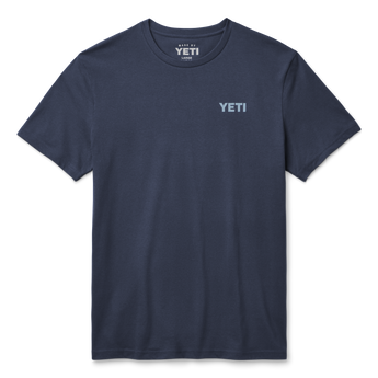 YETI Kurzarm-T-Shirt mit Barsch Navy