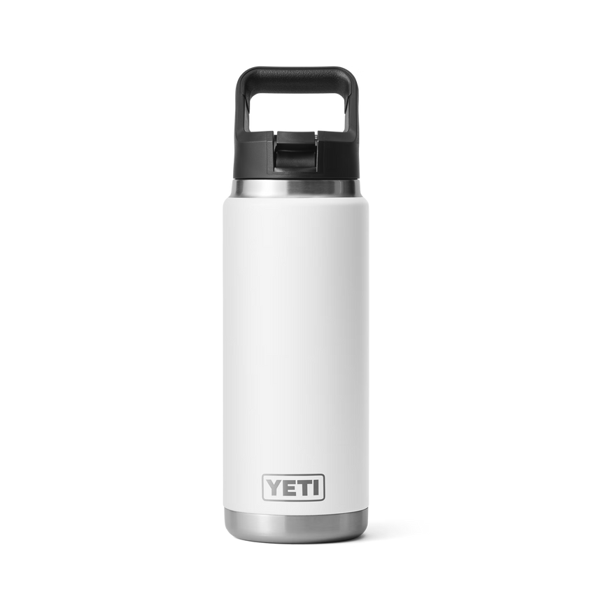 YETI Rambler® 26 oz (739 ml) Flasche Mit Trinkhalm-Deckel Weiss