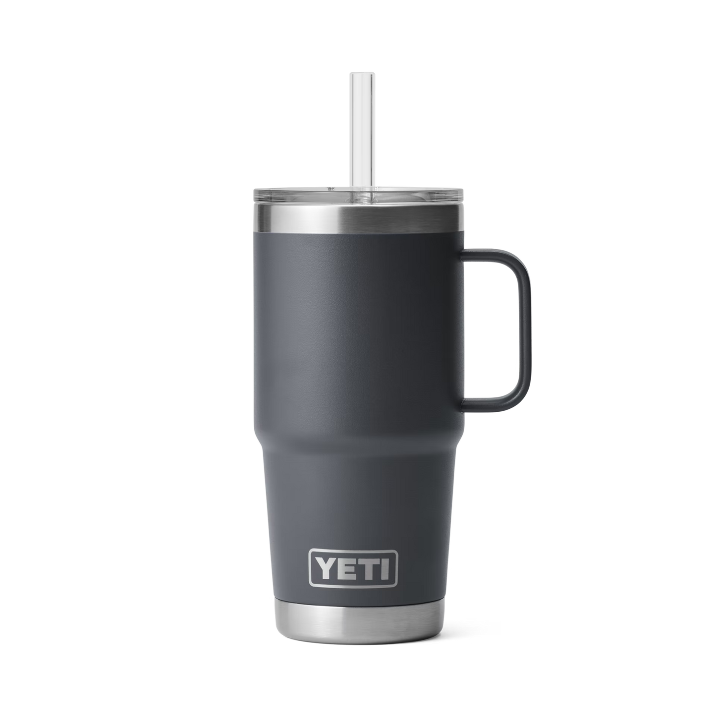 YETI Rambler® 25 oz (710 ml) Trinkbecher Mit Trinkhalm-deckel Charcoal