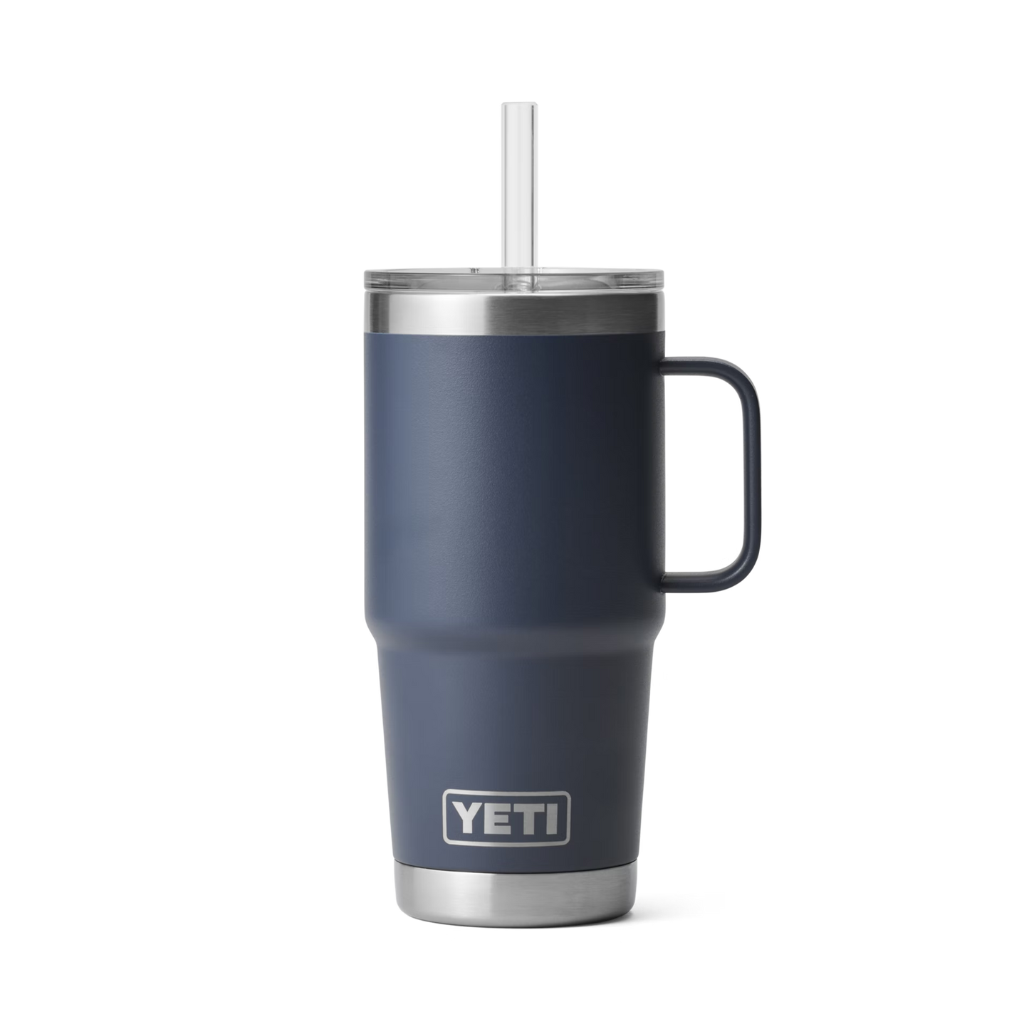 YETI Rambler® 25 oz (710 ml) Trinkbecher Mit Trinkhalm-deckel Navy