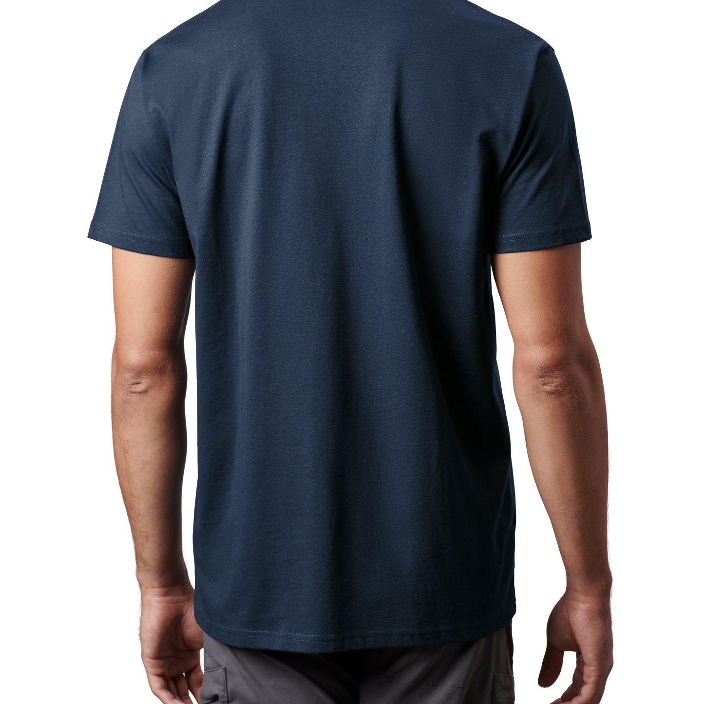 YETI Kurzarm-T-Shirt in Premiumqualität mit Tasche Navy