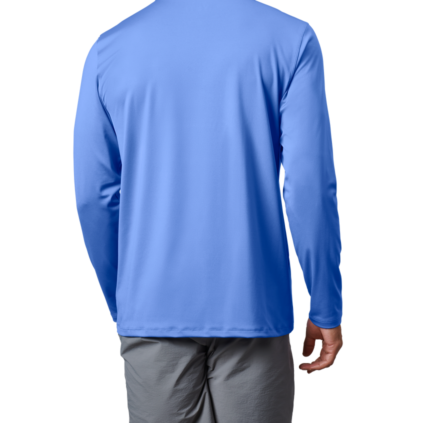YETI Langärmeliges Sunshirt mit Tasche Offshore Blue