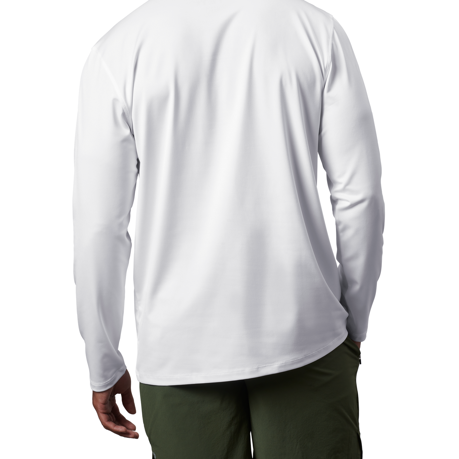 YETI Langärmeliges Sunshirt mit Tasche Weiss