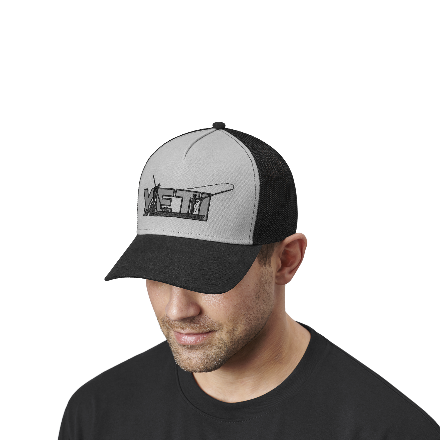 YETI Skiff Trucker-Cap Schwarz/Grey