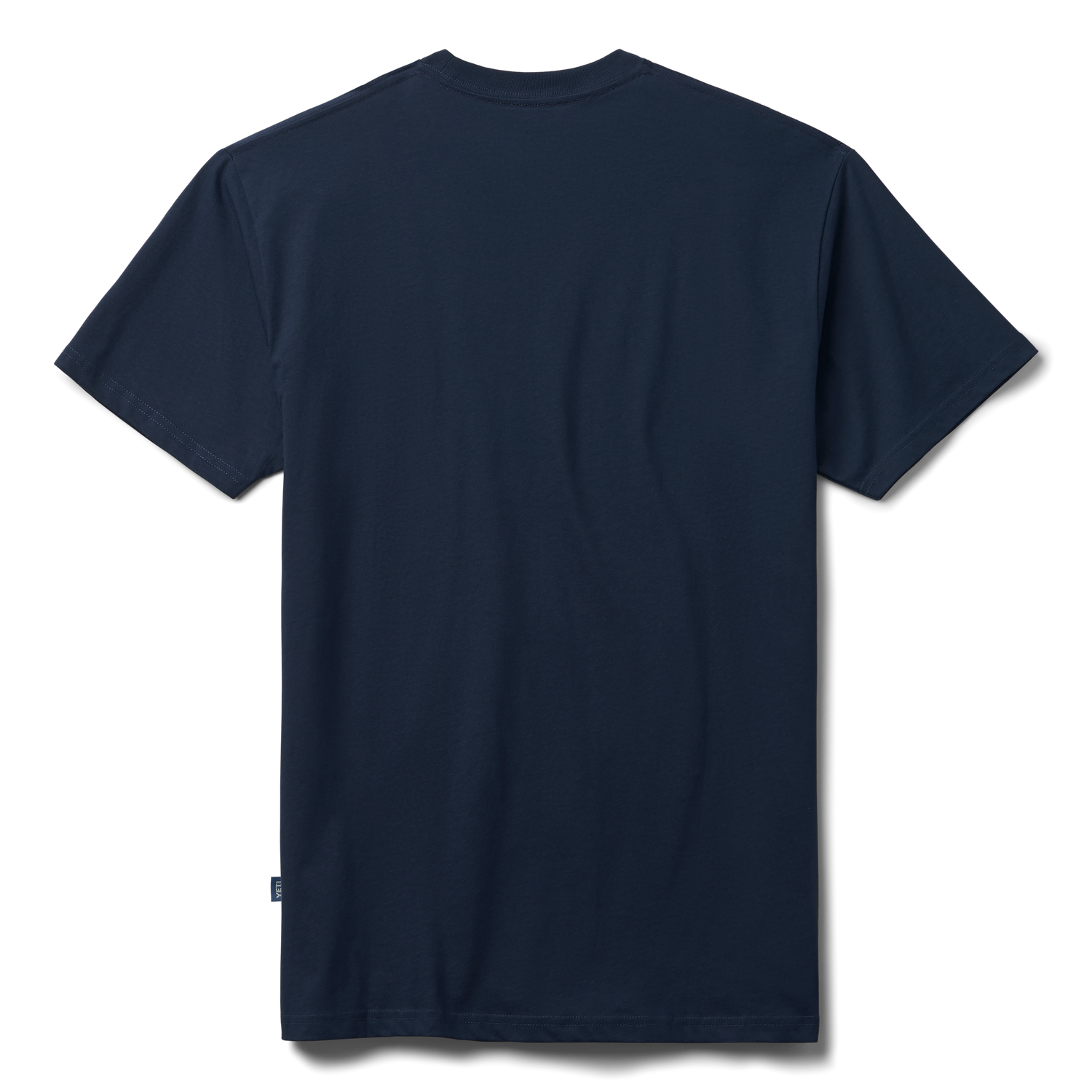 YETI Premium Logo Badge Kurzarm-Shirt Navy/Weiss